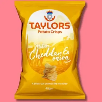 Picture of Taylor Ridge Cheddar & Onion Crisps