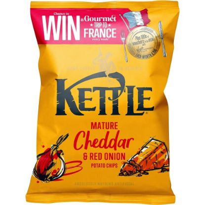 Picture of Kettle Mature Cheddar Red Onion Crisps