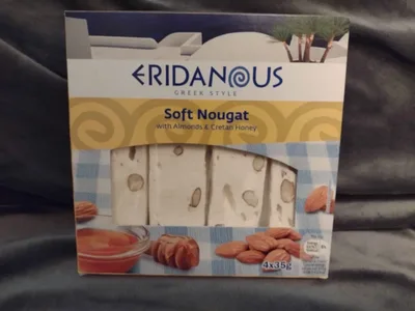 Picture of Eridanous Soft Nougat Almonds & Cretan Honey (yellow)